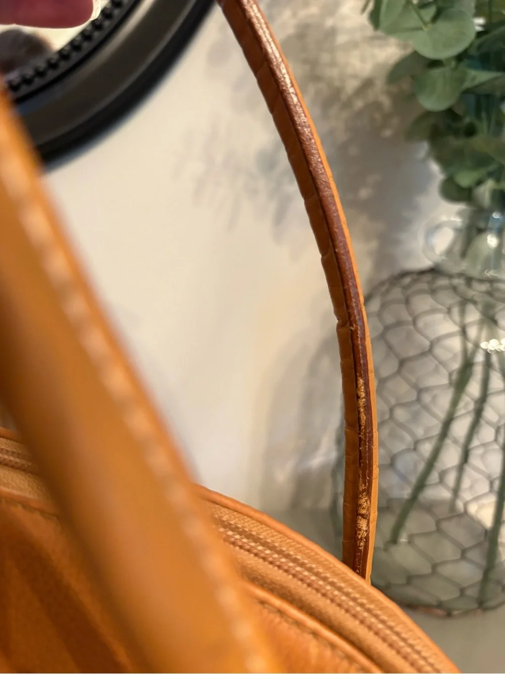 Vintage Burberrys Tan Leather Dome Satchel